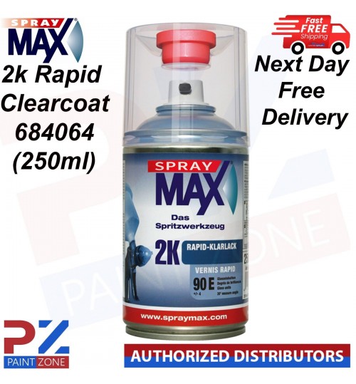 SPRAYMAX 2K RAPID GLOSS 2K CLEARCOAT (684064) AEROSOL 250ML - FAST DELIVERY